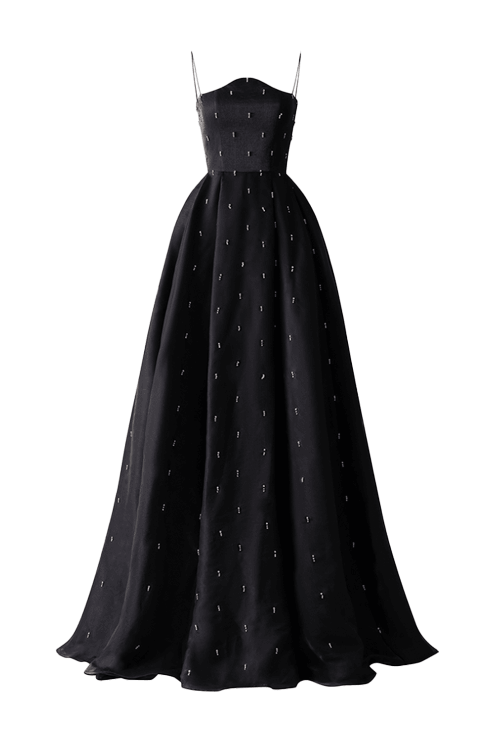 Camisole Wavy Chestline With Stone Embellishment - TRACY COUTURE